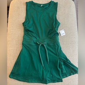 NWT Free People Easy Does It Dress, Size M, Heritage Green, FP Movement